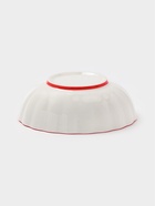 Салатник Botanica, 550 мл, 15×5.5 см, фарфор, белый, красный - Фото 3