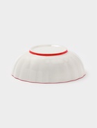 Салатник Botanica, 550 мл, 15×5.5 см, фарфор, белый, красный - Фото 4