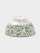 Салатник «Гармония лепестков», 750 мл, 15.5×5.5 см, фарфор, белая, зелёная 10939721