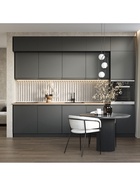 УЦЕНКА Кухонный гарнитур в потолок 3000 Виктория, Графит - Фото 4