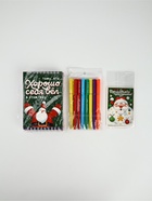 Подарочный набор новогодний, 8 ручек, 8 открыток, 8 блокнотов - Фото 12