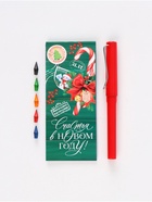 Подарочный набор новогодний, блокнот, вечный карандаш, сменные грифели «Почта» - фото 63232602