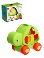 Развивающий сортер «Черепашка» с циферблатом, на колесиках 10934385