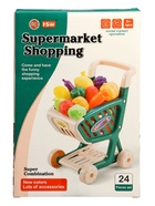 Продуктовая тележка «Магазинчик», с овощами и фруктами, 15 предметов 10934844