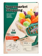 Продуктовая тележка «Магазинчик», с овощами и фруктами, 15 предметов 10934844