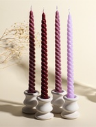 Набор свечей витых, 2×25 см, 4 шт., палитра бордового, 25.5×8.8×2.4 см - Фото 2