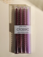 Набор свечей витых, 2×25 см, 4 шт., палитра бордового, 25.5×8.8×2.4 см - фото 67928065