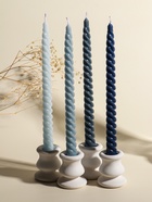 Набор свечей витых, 2×25 см, 4 шт., палитра серого, 25.5×8.8×2.4 см - Фото 1