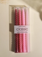 Набор свечей витых, 2×25 см, 4 шт., палитра розового, 25.5×8.8×2.4 см - фото 63130617