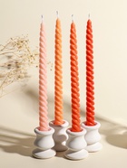 Набор свечей витых, 2×25 см, 4 шт., палитра оранжевого, 25.5×8.8×2.4 см - Фото 1