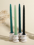 Набор свечей витых, 2×25 см, 4 шт., палитра зелёного, 25.5×8.8×2.4 см - Фото 2