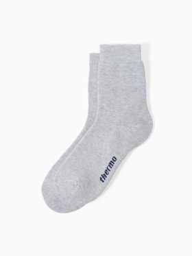 Термоноски женские, цвет серый меланж, размер 23-25 (36-39)