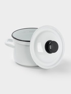 УЦЕНКА Кастрюля эмалированная, 2 л, d=17 см, с крышкой, без декора, белая - Фото 2