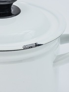 УЦЕНКА Кастрюля эмалированная, 2 л, d=17 см, с крышкой, без декора, белая - Фото 4