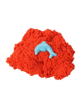 Игрушки в наборе ТМ "Космический песок" красный + формочка 150 г. Пакет. (комплект 2 шт)