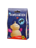 Игрушки в наборе ТМ "Космический песок" голубой + формочка 150 г. Пакет. - фото 119644820