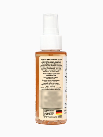 Мист парфюмированный спрей с феромонами для тела Formula Sexy Donna W114, 100 мл