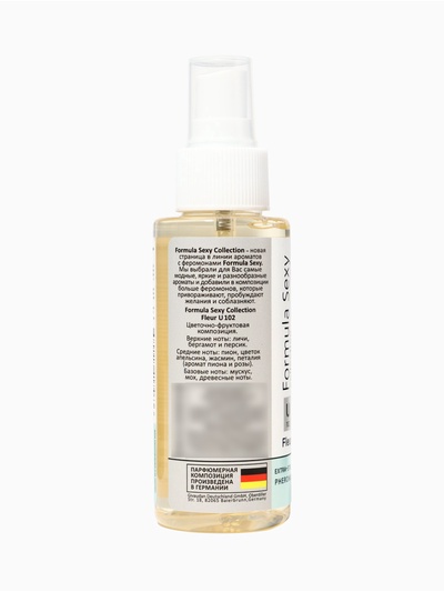 Мист парфюмированный спрей с феромонами для тела Formula Sexy Fleur U102, 100 мл