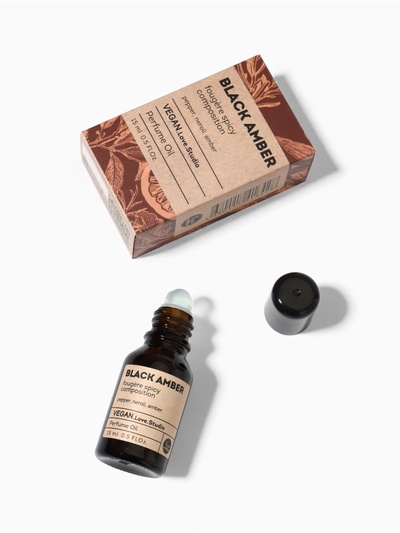 Парфюмерное масло женское VEGAN.Love.Studio Black Amber, 15 мл