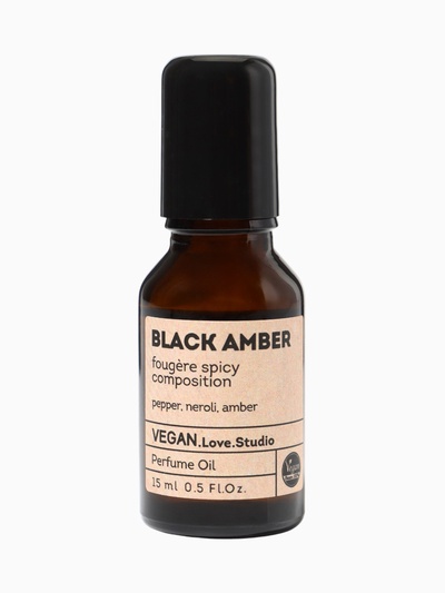 Парфюмерное масло женское VEGAN.Love.Studio Black Amber, 15 мл