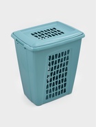 Корзина для белья с крышкой «Молетта», 60 л, 47.9×36.9×55 см, прямоугольная, бирюзовая - Фото 3