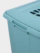 Корзина для белья с крышкой «Молетта», 60 л, 47.9×36.9×55 см, прямоугольная, бирюзовая 10968096