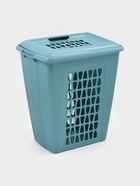 Корзина для белья с крышкой «Молетта», 60 л, 47.9×36.9×55 см, прямоугольная, бирюзовая - Фото 5