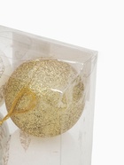 УЦЕНКА Набор шаров "С Новым годом!", 4 штуки, белое золото, d-6, пластик - Фото 3