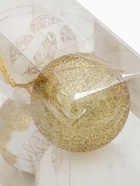 УЦЕНКА Набор шаров "С Новым годом!", 4 штуки, белое золото, d-6, пластик - Фото 4