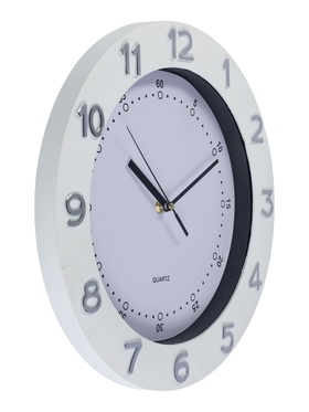 {{photo.Alt || photo.Description || 'УЦЕНКА Часы настенные интерьерные, плавный ход, d=32 см, внутренний d=23.7 см, белый'}}