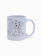 Набор для творчества: кружка под раскраску «Апельсиновое чаепитие», 320 мл, Чебурашка - Фото 7