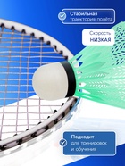 УЦЕНКА Набор воланов для бадминтона, 3 шт., пластик, в тубе, цвет МИКС - Фото 2