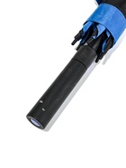 УЦЕНКА Зонт-трость п/авт R60/70 8сп П/Э В/У УФ ОДНОТОН прямая ручка черный/МИКС пакет - Фото 2