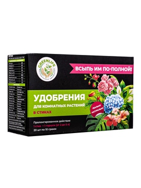Удобрение в стиках для комнатных растений Greenlife, коробка, 20 шт. 10961371