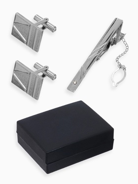 {{photo.Alt || photo.Description || 'УЦЕНКА Набор мужской медный «Запонки + Зажим для галстука» резьба, цвет сер.'}}