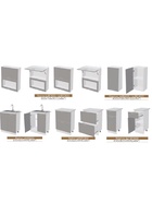 УЦЕНКА Кухонный гарнитур Монако 2000, Белый/Софт графит - Фото 2