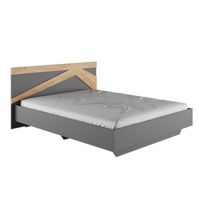 {{photo.Alt || photo.Description || 'УЦЕНКА Кровать двуспальная «Теодора», с основанием, спальное место 1600×2000 мм, цвет графит/крафт золотой'}}