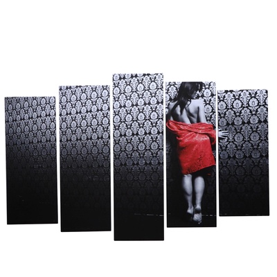 УЦЕНКА Картина модульная на подрамнике "Леди" 80х130 см(1-79*23, 2-69*23, 2-60*)