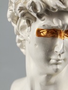 УЦЕНКА Ваза гипс настольная "Бюст Давида" перламутр, 16х9х10 см, белый - Фото 8