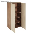 УЦЕНКА Шкаф 2-х дверный Герда, 800х420х1900, Ясень шимо светлый/Темный - Фото 2