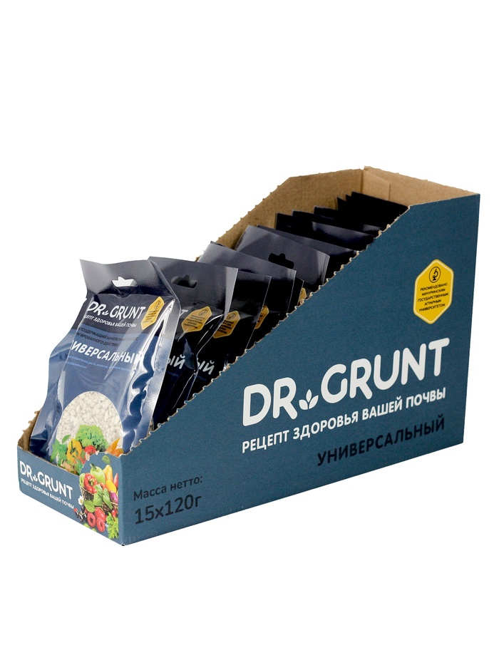 Удобрение минеральное универсальное, Dr.Grunt, шоу-бокс, 15 саше - Фото 1