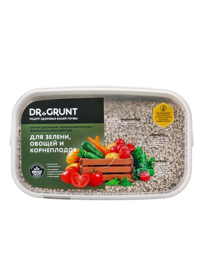 Удобрение минеральное для зелени, овощей, корнеплодов, Dr.Grunt, ведро, 3.3 л