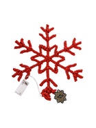 УЦЕНКА Фигура световая "Снежинка красная", d=39 см, 30 LED, ААх2 (не в компл.), Т/БЕЛЫЙ - фото 14998257
