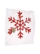 УЦЕНКА Фигура световая "Снежинка красная", d=39 см, 30 LED, ААх2 (не в компл.), Т/БЕЛЫЙ - фото 14998259