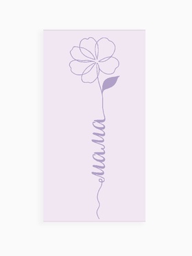 Полотенце махровое «Этель. Мама», 70×130 см, 100% хлопок, 420 г/м², розовое