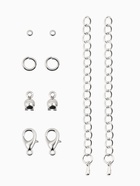 Набор для создания украшений «Минимум»: колечки, кримпы, цепочки, цвет серебро - Фото 1