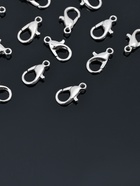 Замок карабин, 12×7 мм, набор 55 шт. цвет серебро 10892079