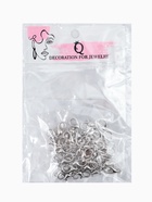 Замок карабин, 12×7 мм, набор 55 шт. цвет серебро 10892079