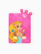 Серьги конго детские в стразах «Выбражулька», d=1 см, белые в золоте - Фото 3