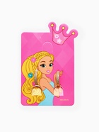 Серьги конго детские в стразах «Выбражулька», d=1 см, белые в золоте - Фото 4